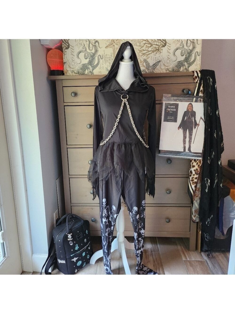 Reaper Halloween Costume Womens Size 10-12